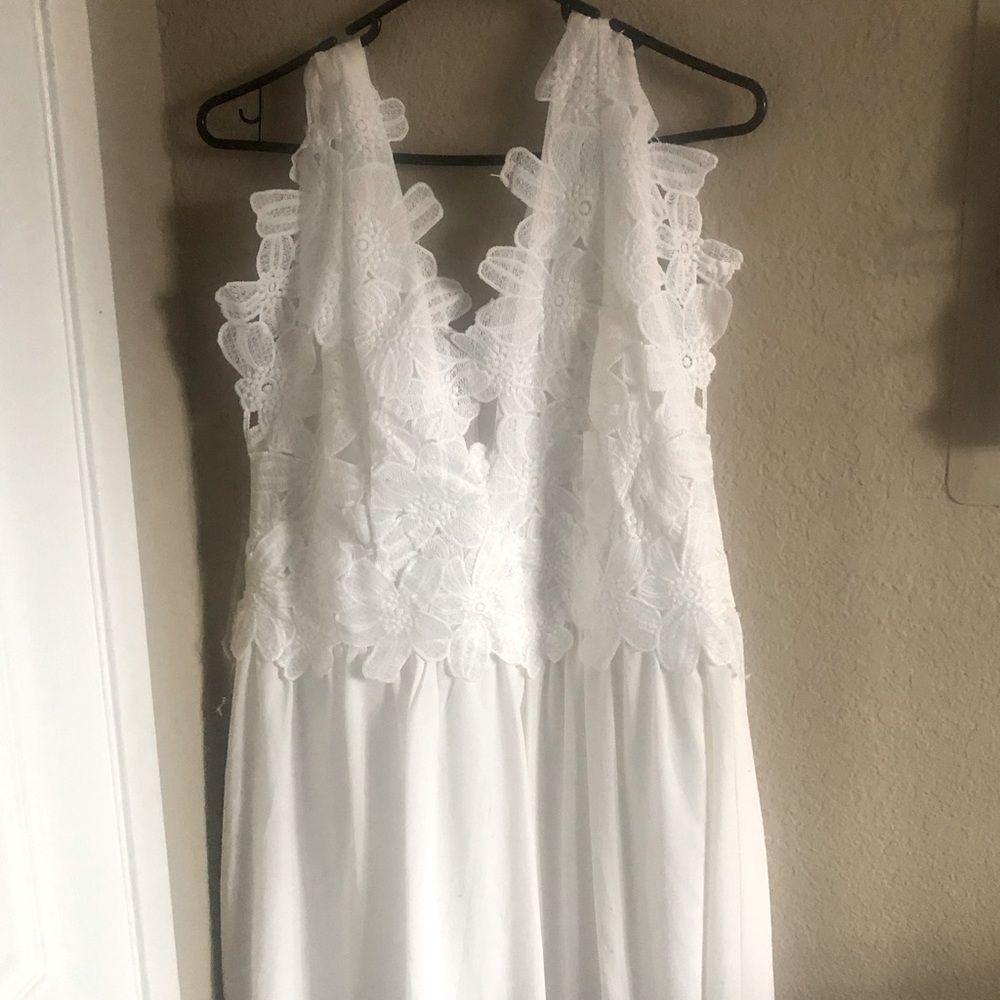 Brand New: Charlotte Rousse White/Lace Dress! XL